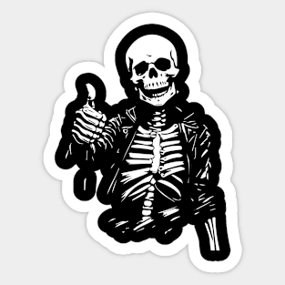 positive skeleton Sticker